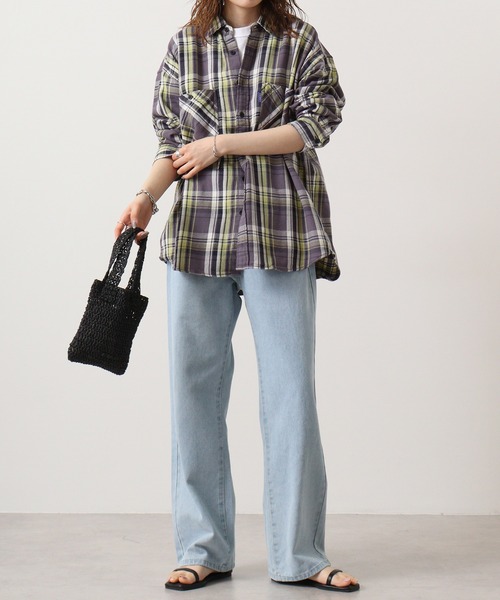 GERRY(ジェリー)の「GERRY ヘビーツイル チェック 長袖 シャツ(シャツ/ブラウス・メンズ・ベージュ/チャコール・L/M/LL)」の12枚目の写真