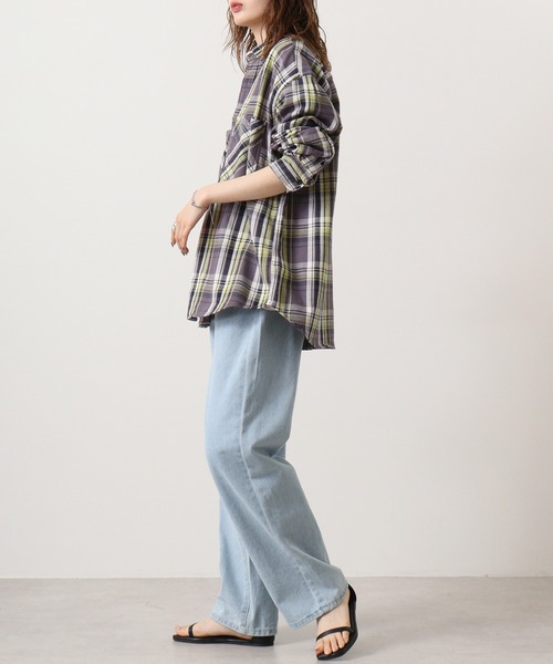 GERRY(ジェリー)の「GERRY ヘビーツイル チェック 長袖 シャツ(シャツ/ブラウス・メンズ・ベージュ/チャコール・L/M/LL)」の13枚目の写真