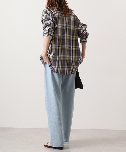 GERRY(ジェリー)の「GERRY ヘビーツイル チェック 長袖 シャツ(シャツ/ブラウス・メンズ・ベージュ/チャコール・L/M/LL)」の14枚目の写真