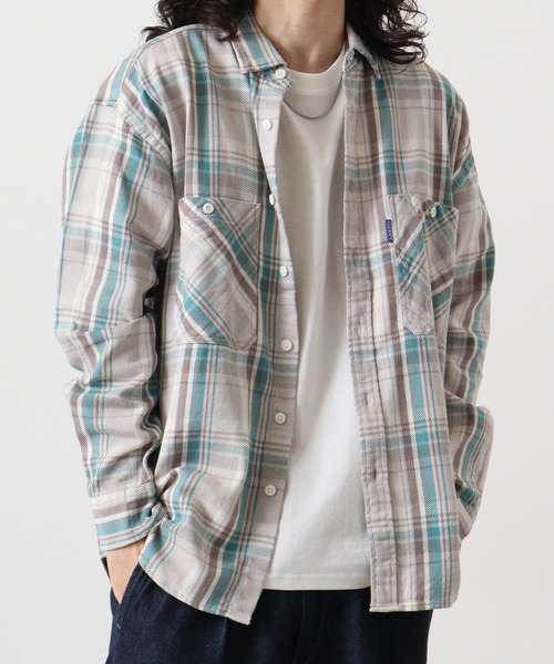 GERRY(ジェリー)の「GERRY ヘビーツイル チェック 長袖 シャツ(シャツ/ブラウス・メンズ・ベージュ/チャコール・L/M/LL)」の21枚目の写真