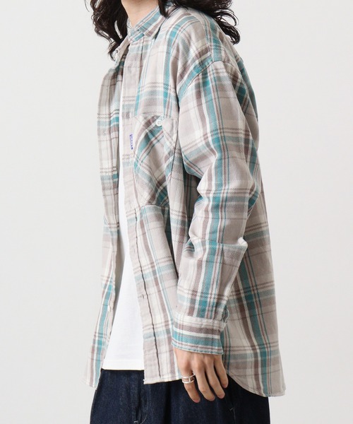 GERRY(ジェリー)の「GERRY ヘビーツイル チェック 長袖 シャツ(シャツ/ブラウス・メンズ・ベージュ/チャコール・L/M/LL)」の22枚目の写真