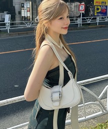 RiLi | ベルテッドハーフムーンバッグ【RL】(ハンドバッグ)