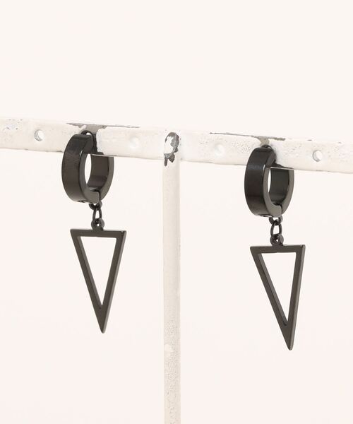 ANARKH(アナンケ)の「【Wc】【it】【ANARKH(アナンケ)】ステンレス デザインピアス(ピアス(両耳用)・レディース・シルバー/ブラック・FREE)」の3枚目の写真