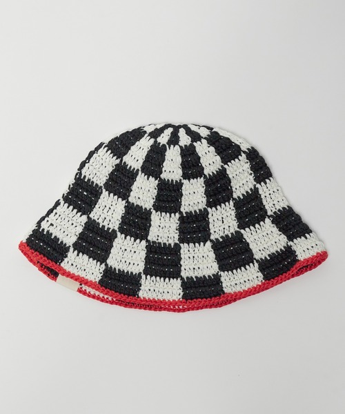 Ampersand（アンパサンド）の「Ampersand/アンパサンド ベビーかぎ針編みHAT ハット（ハット・キッズ・ブルー/マルチ/チェック・46/48）」の3枚目の写真