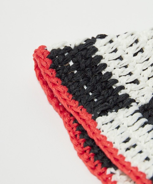 Ampersand（アンパサンド）の「Ampersand/アンパサンド ベビーかぎ針編みHAT ハット（ハット・キッズ・ブルー/マルチ/チェック・46/48）」の6枚目の写真