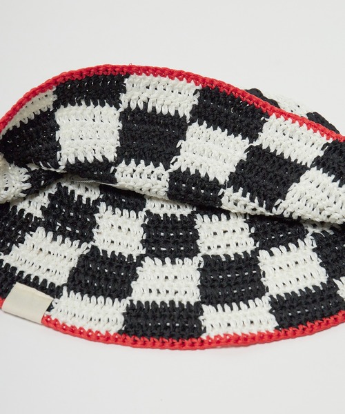 Ampersand（アンパサンド）の「Ampersand/アンパサンド ベビーかぎ針編みHAT ハット（ハット・キッズ・ブルー/マルチ/チェック・46/48）」の7枚目の写真