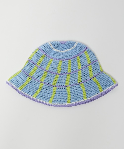 Ampersand（アンパサンド）の「Ampersand/アンパサンド ベビーかぎ針編みHAT ハット（ハット・キッズ・ブルー/マルチ/チェック・46/48）」の8枚目の写真