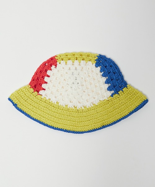 Ampersand（アンパサンド）の「Ampersand/アンパサンド ベビーかぎ針編みHAT ハット（ハット・キッズ・ブルー/マルチ/チェック・46/48）」の9枚目の写真