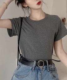 7カラーラウンドネックTシャツ