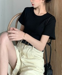 7カラーラウンドネックTシャツ