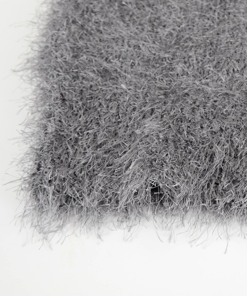 titivate（ティティベイト）の「前後2wayVネックシャギーニットベスト（ベスト・レディース・ライトベージュ/チャコール/シルバー/ブラウン/ブラック・FREE）」の14枚目の写真