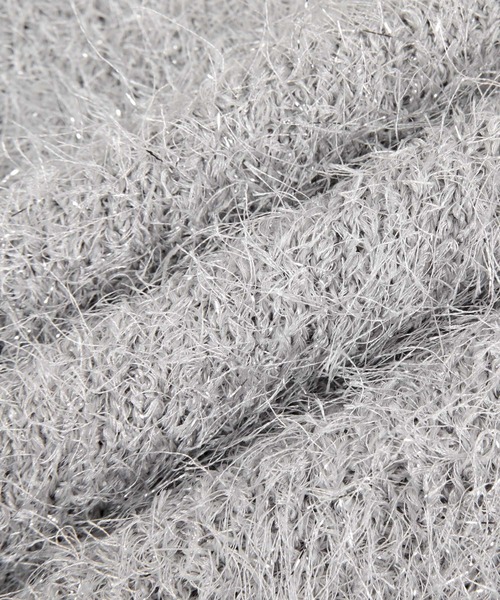 titivate（ティティベイト）の「前後2wayVネックシャギーニットベスト（ベスト・レディース・ライトベージュ/チャコール/シルバー/ブラウン/ブラック・FREE）」の16枚目の写真