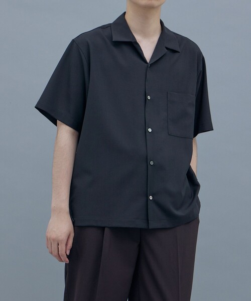 セール】SUMMER WOOL バイカラーシャツ｜セットアップ着用可能（シャツ