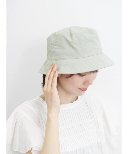 Samansa Mos2 blue（サマンサモスモスブルー）の「ストラップ付バケットハット（ハット・レディース・カーキ/ブラック/キナリ・F）」の9枚目の写真