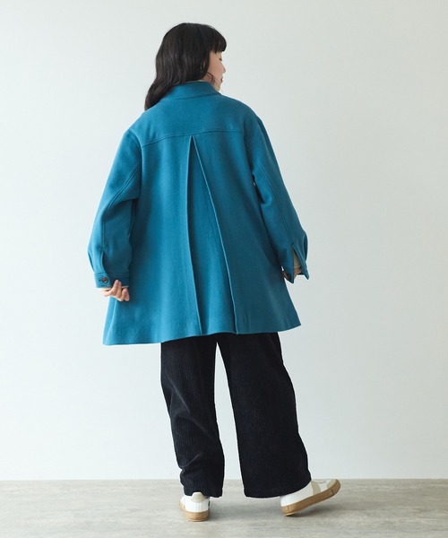 bulle de savon（ビュルデサボン）の「super100 スタンドカラーコート