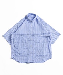 MULTI POCKET STRIPE SHIRT / マルチポケットストライプシャツ
