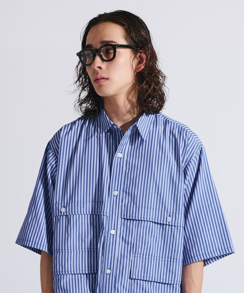 MULTI POCKET STRIPE SHIRT / マルチポケットストライプシャツ（シャツ/ブラウス）｜WETTEMPT（ウィテンプト）