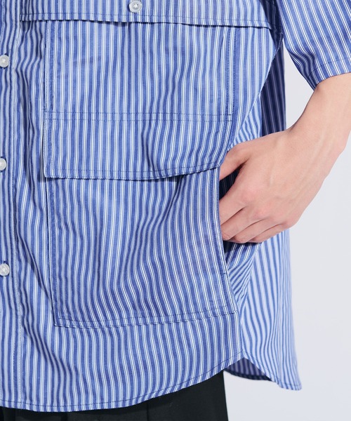 MULTI POCKET STRIPE SHIRT / マルチポケットストライプシャツ（シャツ/ブラウス）｜WETTEMPT（ウィテンプト）