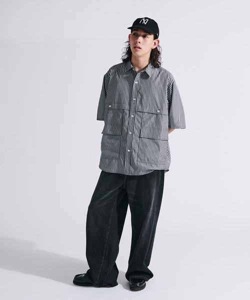 23SS MOI モイ random stripe shirt シャツジャケット 楽天市場】【美品/定価3.8万】2023SS/モイ MOI random stripe