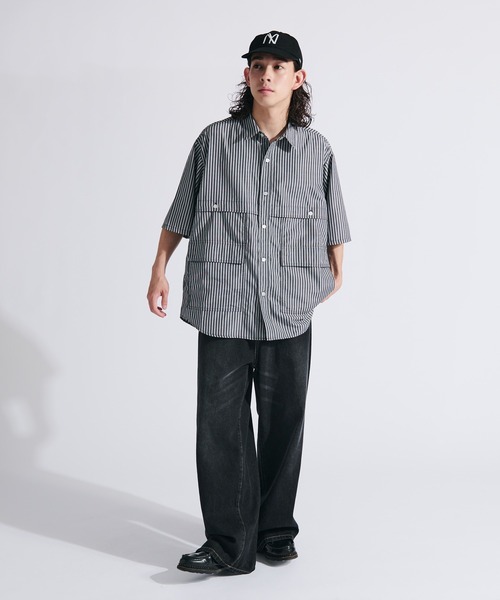 MULTI POCKET STRIPE SHIRT / マルチポケットストライプシャツ（シャツ