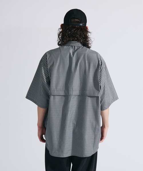 ぽんたストライプシャツ MULTI POCKET STRIPE SHIRT / マルチポケットストライプシャツ