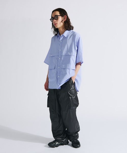 ぽんたストライプシャツ XTT128 ボーダーストライプピケカラーTシャツ (レッド) - XTONZ