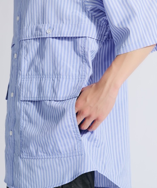 MULTI POCKET STRIPE SHIRT / マルチポケットストライプシャツ（シャツ/ブラウス）｜WETTEMPT（ウィテンプト）