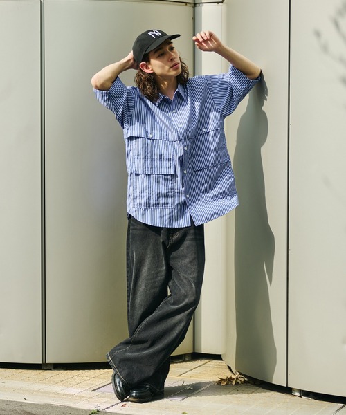 MULTI POCKET STRIPE SHIRT / マルチポケットストライプシャツ（シャツ/ブラウス）｜WETTEMPT（ウィテンプト）