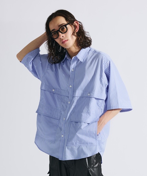 MULTI POCKET STRIPE SHIRT / マルチポケットストライプシャツ（シャツ/ブラウス）｜WETTEMPT（ウィテンプト）