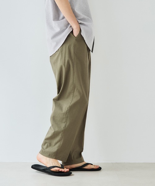 coca(coca)(コカ)の「メンズ リネンタッチイージーテーパードパンツ(その他パンツ・メンズ・ベージュ/カーキ・M/L/XL)」の8枚目の写真