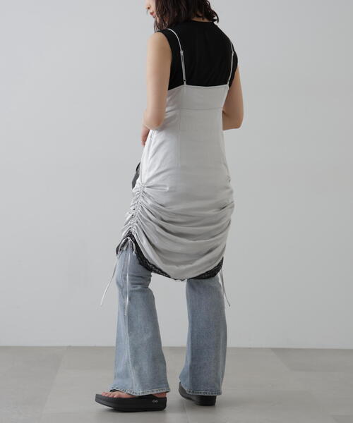 FREE'S MART(フリーズマート)の「◆サイドスリットタンクトップ(タンクトップ・レディース・ブラック/グリーン/ホワイト・FREE)」の16枚目の写真