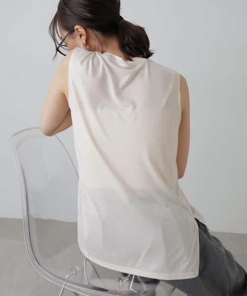 FREE'S MART(フリーズマート)の「◆サイドスリットタンクトップ(タンクトップ・レディース・ブラック/グリーン/ホワイト・FREE)」の21枚目の写真