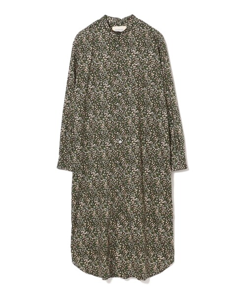 BEAMS BOY（ビームスボーイ）の「BEAMS BOY / リバティ スタンドカラー ロングスリーブ ワンピース 24AW（シャツワンピース・レディース・ネイビー/ブラック・ONE SIZE）」の22枚目の写真