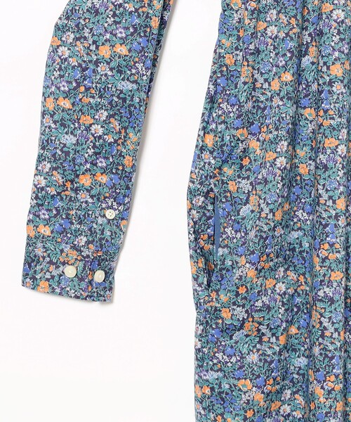 BEAMS BOY（ビームスボーイ）の「BEAMS BOY / リバティ スタンドカラー ロングスリーブ ワンピース 24AW（シャツワンピース・レディース・ネイビー/ブラック・ONE SIZE）」の16枚目の写真