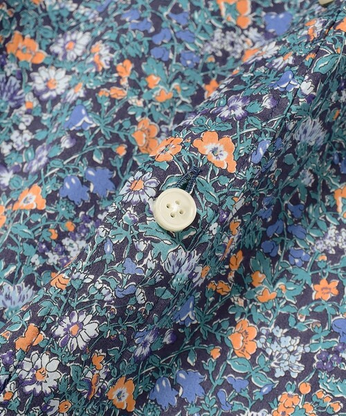 BEAMS BOY（ビームスボーイ）の「BEAMS BOY / リバティ スタンドカラー ロングスリーブ ワンピース 24AW（シャツワンピース・レディース・ネイビー/ブラック・ONE SIZE）」の20枚目の写真