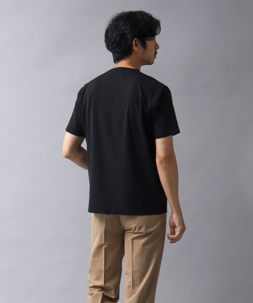 NOLLEY’S（ノーリーズ）の「【ACTIVE SECT】《限定展開 / 吸水性 / 防透け性》イージーケアファブリックファスナーポケT（Tシャツ/カットソー・メンズ・グレイッシュベージュ/ダークネイビー/ホワイト/ブラック・M/XL/L/S）」の18枚目の写真