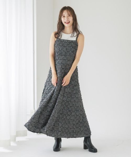 mysty woman(ミスティウーマン)の「アメスリカップツキタンク 137958(タンクトップ・レディース・ブラック/ライトグリーン/オフホワイト・FREE)」の8枚目の写真