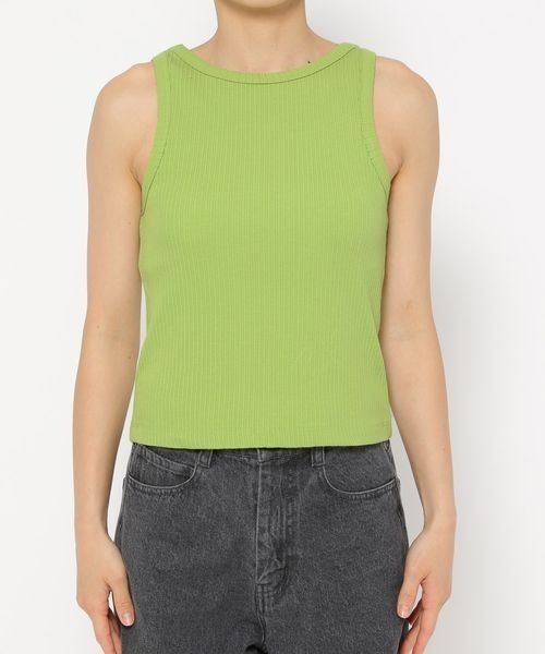 mysty woman(ミスティウーマン)の「アメスリカップツキタンク 137958(タンクトップ・レディース・ブラック/ライトグリーン/オフホワイト・FREE)」の20枚目の写真