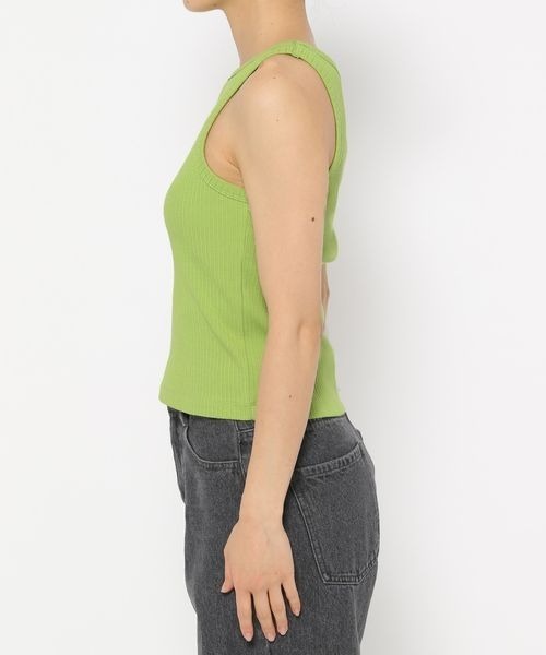 mysty woman(ミスティウーマン)の「アメスリカップツキタンク 137958(タンクトップ・レディース・ブラック/ライトグリーン/オフホワイト・FREE)」の19枚目の写真