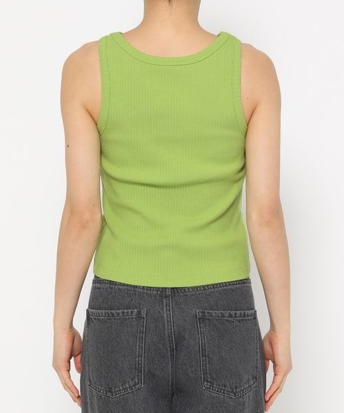 mysty woman(ミスティウーマン)の「アメスリカップツキタンク 137958(タンクトップ・レディース・ブラック/ライトグリーン/オフホワイト・FREE)」の18枚目の写真