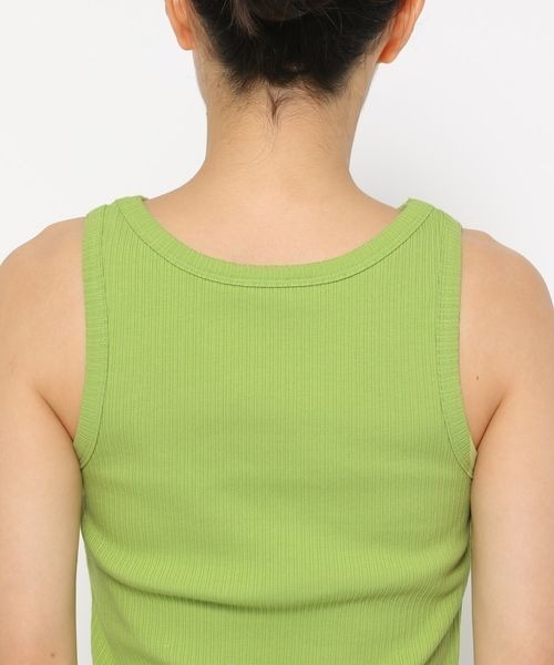 mysty woman(ミスティウーマン)の「アメスリカップツキタンク 137958(タンクトップ・レディース・ブラック/ライトグリーン/オフホワイト・FREE)」の14枚目の写真