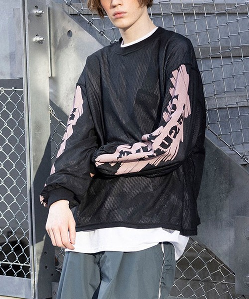 MILKBOY（ミルクボーイ）の「MESHED LONG Tシャツ（Tシャツ/カットソー・レディース・C/B/A・FREE）」の3枚目の写真