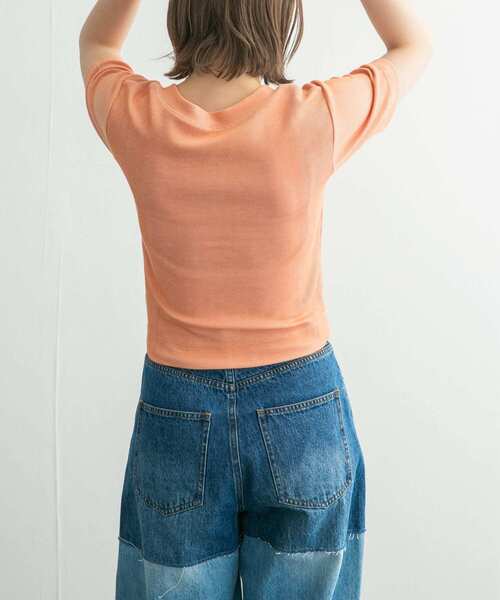 KBF(ケイビーエフ)の「フロントホックTEE(Tシャツ/カットソー・レディース・オレンジ系その他/グリーン系その他/ネイビー・ONE)」の8枚目の写真