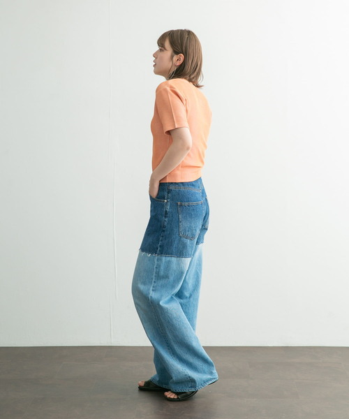 KBF(ケイビーエフ)の「フロントホックTEE(Tシャツ/カットソー・レディース・オレンジ系その他/グリーン系その他/ネイビー・ONE)」の10枚目の写真