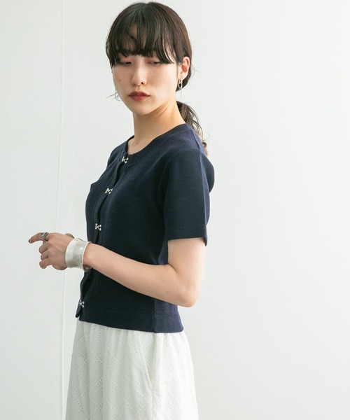 KBF(ケイビーエフ)の「フロントホックTEE(Tシャツ/カットソー・レディース・オレンジ系その他/グリーン系その他/ネイビー・ONE)」の21枚目の写真