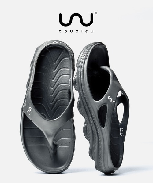 Doubleu（ダブリュー）の「1-6D3 Doubleu(ダブリュー) RIVA MEN リカバリーサンダル メンズ（サンダル・メンズ・グレー/カーキ/ブラック・43/42/41/40）」の3枚目の写真