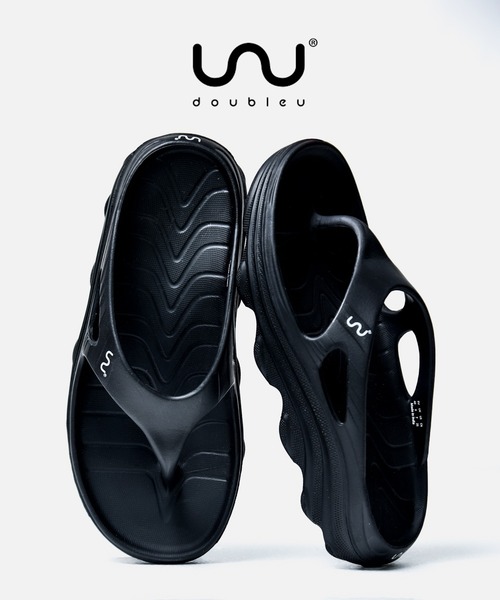 Doubleu（ダブリュー）の「1-6D3 Doubleu(ダブリュー) RIVA MEN リカバリーサンダル メンズ（サンダル・メンズ・グレー/カーキ/ブラック・43/42/41/40）」の2枚目の写真