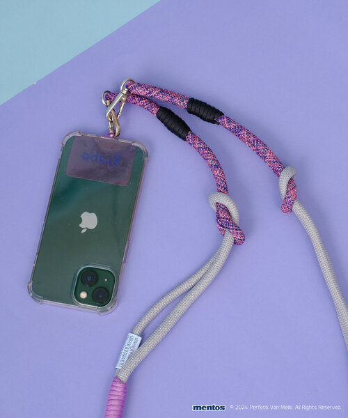 BIRTHDAY BAR（バースデイバー）の「【mentos　メントス】パラコードモバイルストラップ　ロング（スマホグッズ・レディース・パープル/ブルー・0）」の3枚目の写真