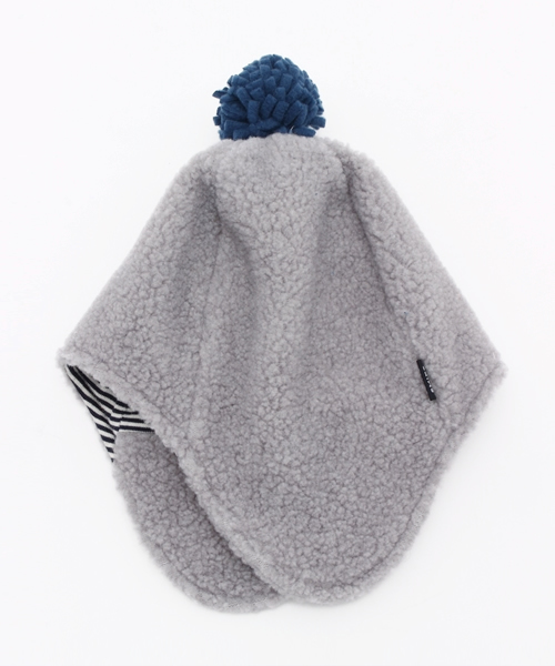 SHIPS KIDS（シップスキッズ）の「SHIPS KIDS:フリース キャップ（ニットキャップ/ビーニー・キッズ・グレー/ネイビー・ONE SIZE）」の2枚目の写真