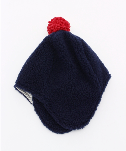 SHIPS KIDS（シップスキッズ）の「SHIPS KIDS:フリース キャップ（ニットキャップ/ビーニー・キッズ・グレー/ネイビー・ONE SIZE）」の3枚目の写真